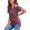 Red Wine, variant on ALING Sexy Women's One Shoulder Tops-Women's Short Sleeve T Shirt Oblique Collar Summer Casual Shirt Twist Knot Tunics Tops Off The Shoulder Tee Blouse,S-2XL