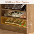 thumbnail image 5 of Finmind  6-shelf Shoe Rack,  47.24 Inch Tall Wooden 8-Tier Shoe Storage Cabinet for Living Room, Bedroom, Home, White, 5 of 8