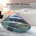 thumbnail image 4 of Yayeee Pillowcase Standard Size Set of 2 Satin Wrinkle Resistant Pillow Case, Green Night Deer, 4 of 7