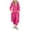 Purple, variant on abtuhar Two Piece Sets for Women,Womens Outfits,Fashion Ladies Summer V-Neck Casual Solid Color Satin Short Sleeve Long Pants Suit Orange