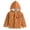Coffee, variant on Krdevn Solid Boys Corduroy Hooded Jacket Plush Lined Button Coat Size:5-6 Years