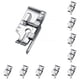 thumbnail image 1 of Bearachild 1/4-inch Sewing Machine Quilt Presser Foot Parts Accessory Embroidery Buckle Replacing for Professional Tailor plata 3.5 cm 10piezas, 1 of 6