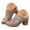 Coffee, variant on Dakaela Womens Summer Heeled Sandals Chunky Heel Wedge Fish Mouth Dressy Pumps Slip on Mules Clogs Business Work Walking Shoes Black Size 6.5