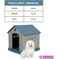 thumbnail image 2 of Casa Para Mascotas Q Perrón Raza Chica Color azul, 2 of 3