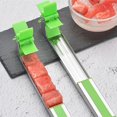 thumbnail image 4 of Cortador de sandía Cortador de frutas de acero inoxidable Cuchillo de corte Gadgets de cocina Herramienta de frutas (verde), 4 of 4