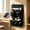 Black, variant on Fmxomd Wall Hanging Storage Bag, 2-Tiers Wall Hanging Organizer Bags with Pockets, Wall Organizer Storage for Dorm Bathroom Bedroom Kitchen (Black)