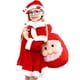thumbnail image 1 of Disfraz de Navidad para niños y niñas de 2, 4, 6, 8 y 10 años, vestido rojo de Papá Noel con capa, ropa de cosplay para niños, ropa para niñas, 1 of 5