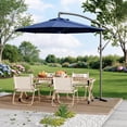 thumbnail image 3 of CazToi Parasol Déporté de Patio 10 Pieds, Parasol Suspendu Extérieur Décentré, Base Non Incluse, 3 of 8