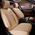 thumbnail image 1 of Maidao Car Seat Covers Full Set for Chevrolet for malibu 1997-Present 5 Seats Compatible Airbag Leather Waterproof Front Rear Cushion Protector Full Set Beige, 1 of 8