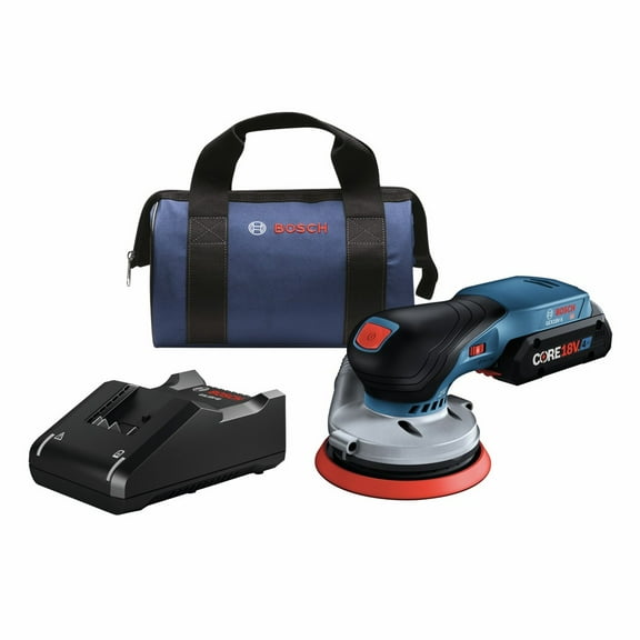Restored Bosch 18V Brushless 5-Inch Random Orbit Sander Kit (Refurbished)