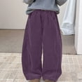 thumbnail image 2 of KVPLBQFD Girls Sweatpants Size 14-16 Cute Pants Grey Sweatpants Blue Pants Toddler Summer Clothes Little Girl Clothes Size 6-7 2 Year Old Girl, Purple 7-8 Years, 2 of 8