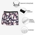 thumbnail image 6 of Bingfone Leaves Flower Men's Underwear - Casual Stretch Boxer Briefs-Large, 6 of 7