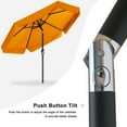 thumbnail image 3 of MASTERCANOPY 7.5ft Patio Market Umbrella with Valance, Tilt and Crank, Orange, 3 of 7
