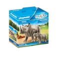 thumbnail image 2 of PLAYMOBIL Adventure Zoo Rhino with Calf Action Figure Set, 2 Pieces, 2 of 3