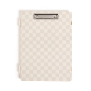 U BRANDS Storage Clipboard, Vanilla Check, 8 Compartments