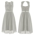 thumbnail image 5 of YiZYiF Girls Sleeveless Sequined Birthday Party Dress Shimmery Floral Lace Princess Dress,Sizes 6-16, 5 of 6