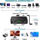 thumbnail image 3 of HDMI Splitter 1 in 2 Out, 4K HDMI Splitter para Monitores Duales, 2 Puertos HDMI Splitter 1 in2 Out, Adaptador Dual para Monitor Fire Stick, PS4, Xbox, PS3, Sky Q Box (Solo Espejo, No Extender), 3 of 7