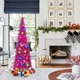 thumbnail image 2 of Fall Tree Home Decor Pop Up Tree with Lights & Timer & Modes Collapsible Tinsel Pencil Tree for Autumn Harvest Porch Thanksgiving Party Decorations Maple Leaves, 2 of 7