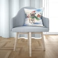 thumbnail image 3 of Hello Winter Pug Frosty Morning Walk Welcome Snowy Christmas Pillow Cushion Double Sided Dog Lover Gifts Throw Pillow - 02018, 3 of 4