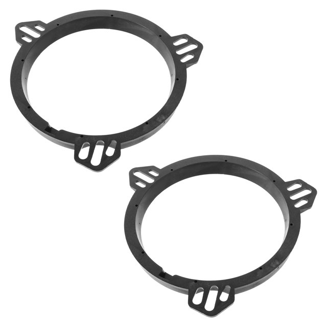 OULII Speaker Bracket 1 Pair Black Plastic 7.8X7.8X0.7In For Car Audio Upgrade Enhance Speaker Effect