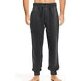 thumbnail image 3 of Elegant Comfort Casual Men's Cotton Fleece Jogger with Pockets - Comfortable Sweatpants for Men - Active Fleece Lounge Pants,XX-Large, Gray, 3 of 3