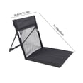 thumbnail image 3 of Topliu Beach Chair with Adjustable Backrest and Foldable Reclining Mat, 3 of 9