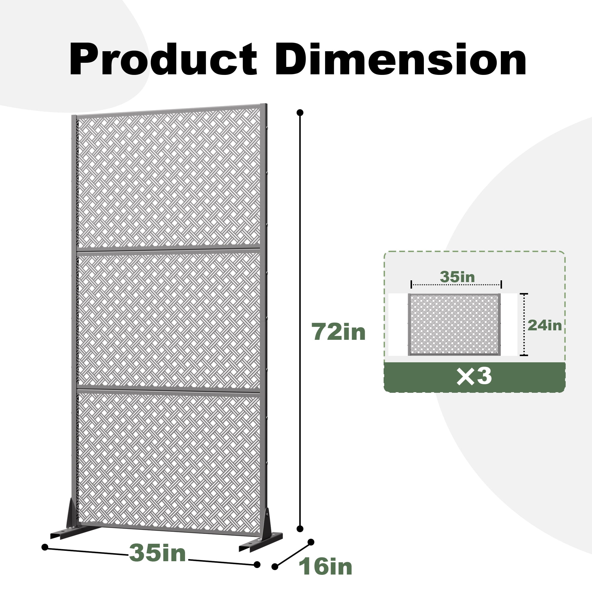 Outdoor Metal Privacy Screen