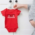 thumbnail image 5 of Grandma and Grandpas Little Valentine Romper Boys or Girls Infant Baby Brisco Brands 12M, 5 of 6