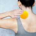thumbnail image 3 of Spike Massage Balls Exercise Ball Foot Massage Ball Plantar Balls for Hands Back, Yellow, 3 of 5
