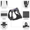 thumbnail image 6 of Lsque Purple Floral Gingham Check Plaid Dog Harness, No-Pull Pet Harness with 2 Leash Clips, Adjustable Soft Padded Dog Vest with Easy Control Handle for Large Dogs-X-Large, 6 of 9