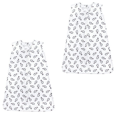 UPC: 0660168885453 | Hudson Baby Boy and Girl Jersey Cotton Sleeping Bag 2 Pack  Penguins  12-18 Months
