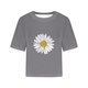 thumbnail image 2 of Camisetas Sobredimensionadas para Mujeres Gota Hombro Cuello Redondo Cultivo Top de Entrenamiento, Blusa de Verano Casual para Diario Y Fitness, 2 of 5