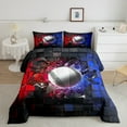 thumbnail image 2 of Erosebridal Baseball Bedding Twin Comforter Set,Sport Theme Down Comforter,Geometric Decor,Reversible, 2 of 7