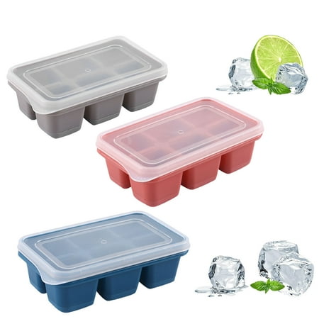 

ZTTD Bottom With Easy Mould Small Ice Ice Trays Mini Release Stackable Silicone Trays Ice Cube Kitchen Supplies A