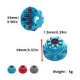 thumbnail image 2 of Caja de diferencial Yashi para coche RC Crawler TRX4 1/10 color titanio, 2 of 5