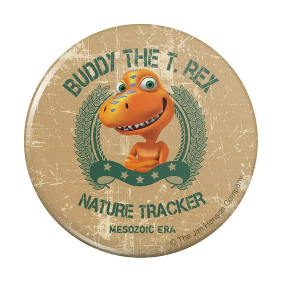 Buddy the T-Rex Nature Tracker Mesozoic Era Dinosaur Train Kitchen Refrigerator Locker Button Magnet