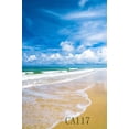 thumbnail image 2 of ABPHOTO Polyester 5x7ft 5x7ft Photography Backdrops Seaside & Ocean Sand Beach Blue Sky White Clouds Scene Seamless Newborn Baby Toddlers Portraits Background Photo Studio Props, 2 of 3