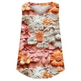 thumbnail image 4 of JTZGDY Beach Tank Tops for Women Retro Floral Pattern Print Eyelet Embroidery Summer Sleeveless V Neck Basic Workout T-Shirts Loose Flowy Tunic Blouse Multicolor#23 L, 4 of 6