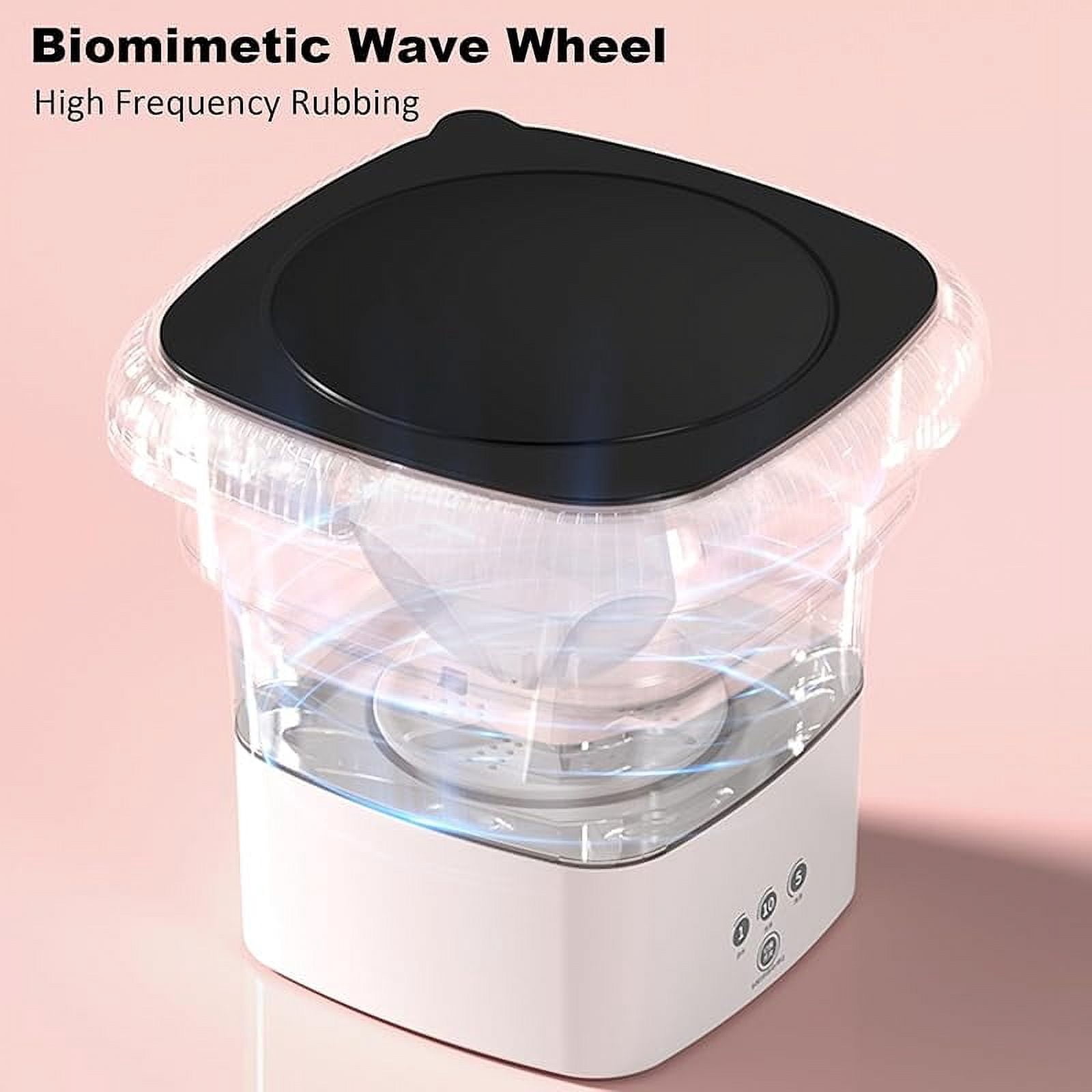 Portable Small Washing Machine,13L Capacity Foldable Mini Washer,Ideal for Baby Clothes, Underwear & Small Items. Perfect for Apartments, Dorms, RVs & Travel (Green)