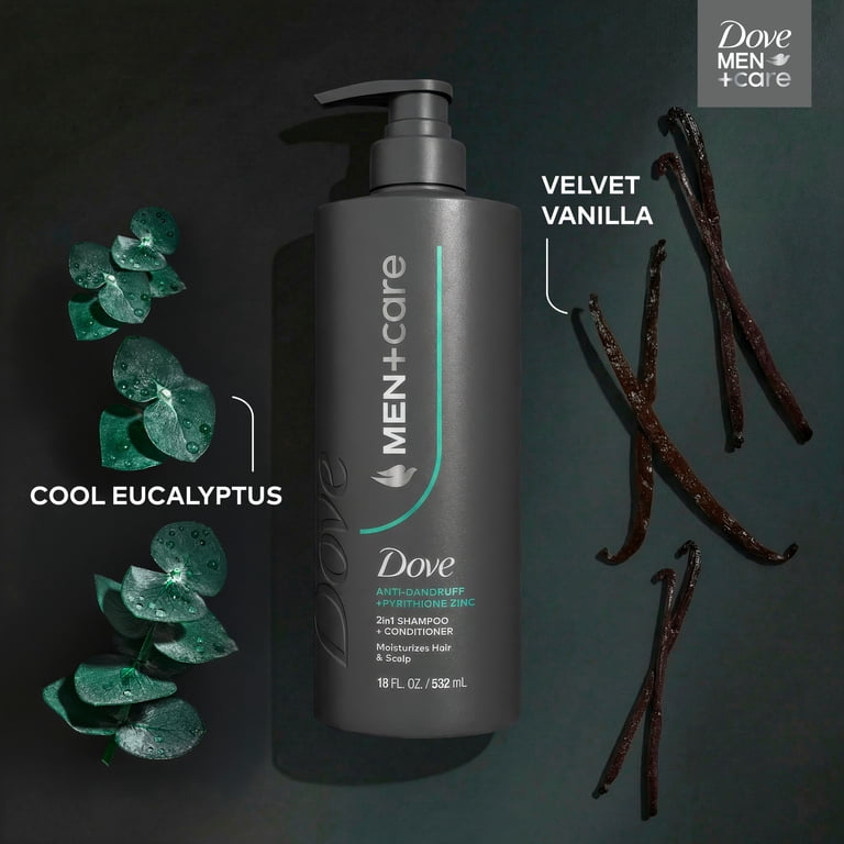 Dove Men+Care 2-in-1 Shampoo + Conditioner to Moisturize Hair