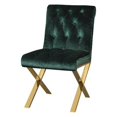 thumbnail image 3 of Gold Claire Dining Chair  (Set of 2), 3 of 9
