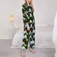 thumbnail image 3 of Sikiie Watercolor St Patrick Day Pajamas Set Long Sleeve Sleepwear Womens Button Down Nightwear Pj Sets-Small, 3 of 7