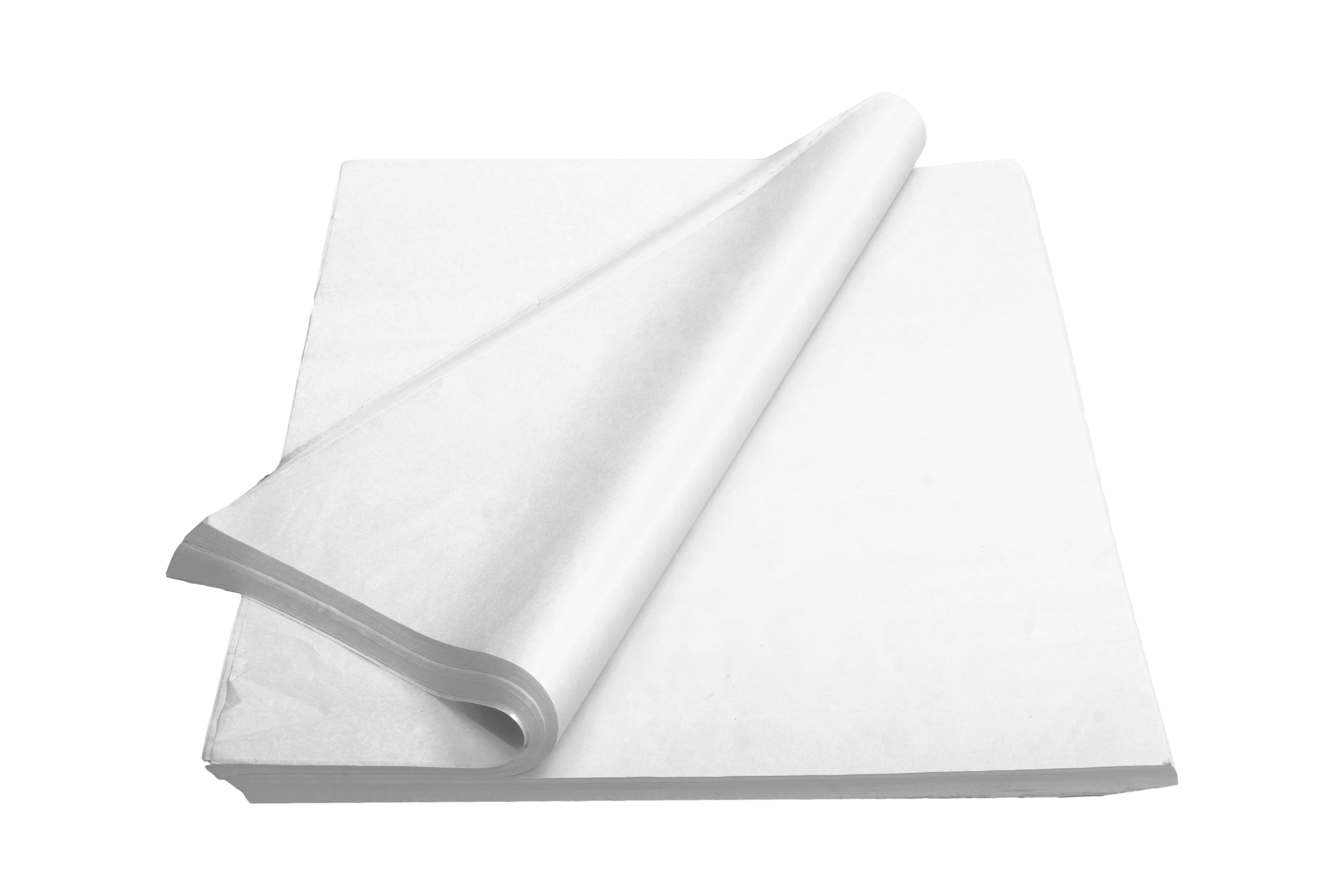 Solid Tissue Paper, White, 20 x 30 - Bags & Bows by S. W Packaging