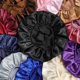 thumbnail image 3 of Gorro de ducha de ala ancha de satén de Color sólido para mujer, adecuado para uso diario, capó de satén de seda, 1 ud., 3 of 5