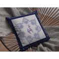 thumbnail image 4 of Horse Butterflies Indoor/Outdoor Fabric Pillow with Zip -Purple Indigo 18x18, 4 of 5