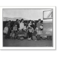 thumbnail image 2 of Historic Framed Print, [Japanese-Americans transferring from train to bus at Lone Pine, California, bound for war relocation authority center at Manzanar], 17-7/8" x 21-7/8", 2 of 9