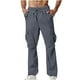 thumbnail image 2 of Ceisia Men's Relaxed Wide-leg Trendy Gift Functional Cargo Pants Structured 3D Pockets Multi-Color, 2 of 9