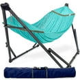 thumbnail image 1 of Tranquillo Hamac Double avec Support Inclus pour 2 Personnes / Support de Hamac Pliable Capacité de 600 Lb Étui Portable - Maison, Extérieur, Camping, Ciel, 1 of 8