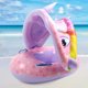 thumbnail image 5 of Ygjytge Aro Salvavidas PVC Suave Con Parasol Conveniente para Las Verano (rosa), 5 of 6