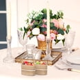 thumbnail image 3 of MasteelfCA 4pcs Wedding Linen Basket Beautiful Candy Storage Holder Flower Basket Linen Craft, 3 of 7